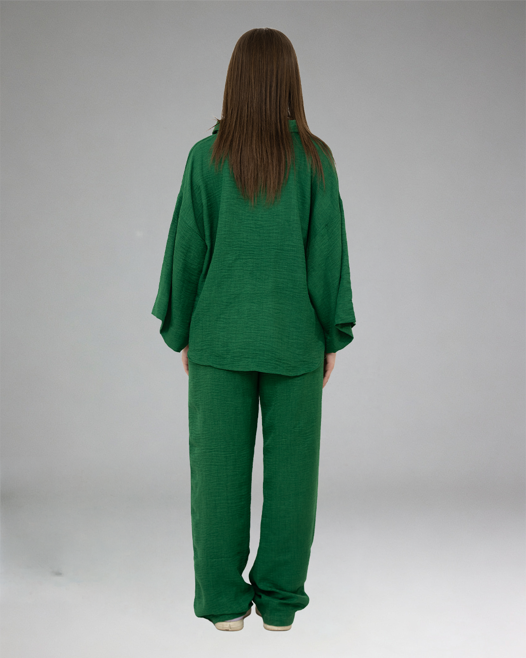 Women olive Casual Set (Top & Pants)