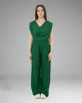 Women Olive Casual Set (Top & Pants)