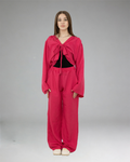 Women RED Casual Set (Top & Pants)
