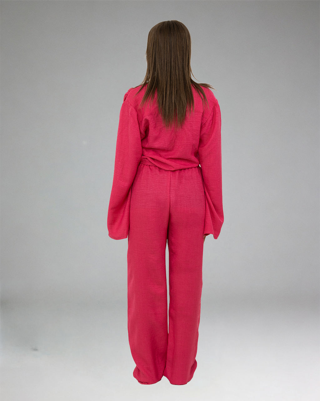 Women RED Casual Set (Top & Pants)