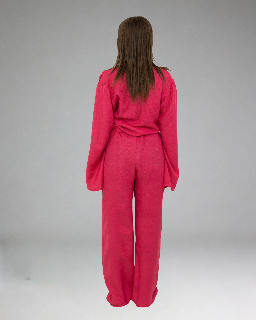 Women RED Casual Set (Top & Pants)
