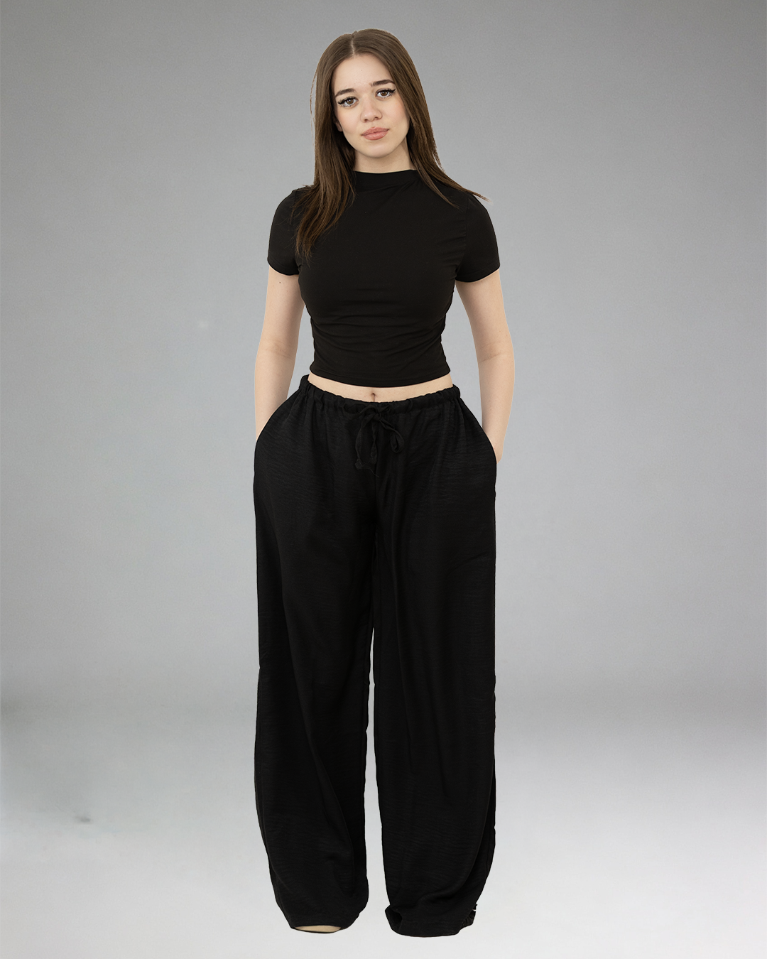 Women Sky Blue Casual Set (Top & Pants)
