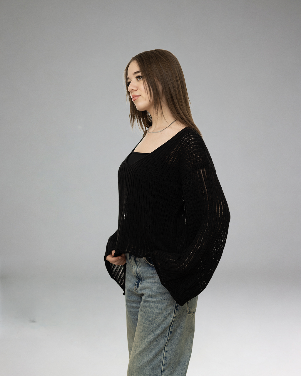 Black Top Cardigan