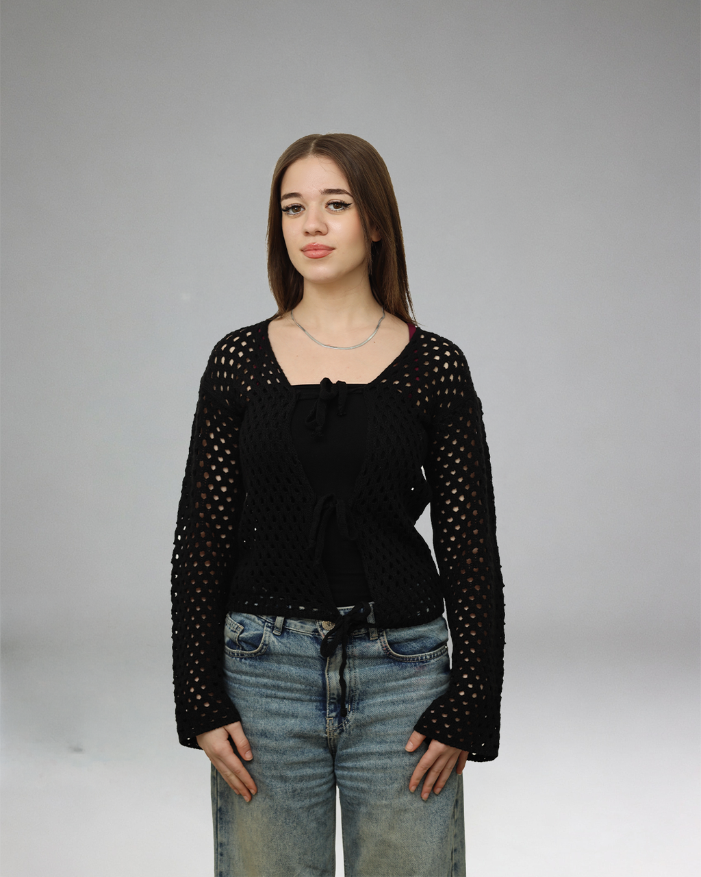 Black Top Cardigan