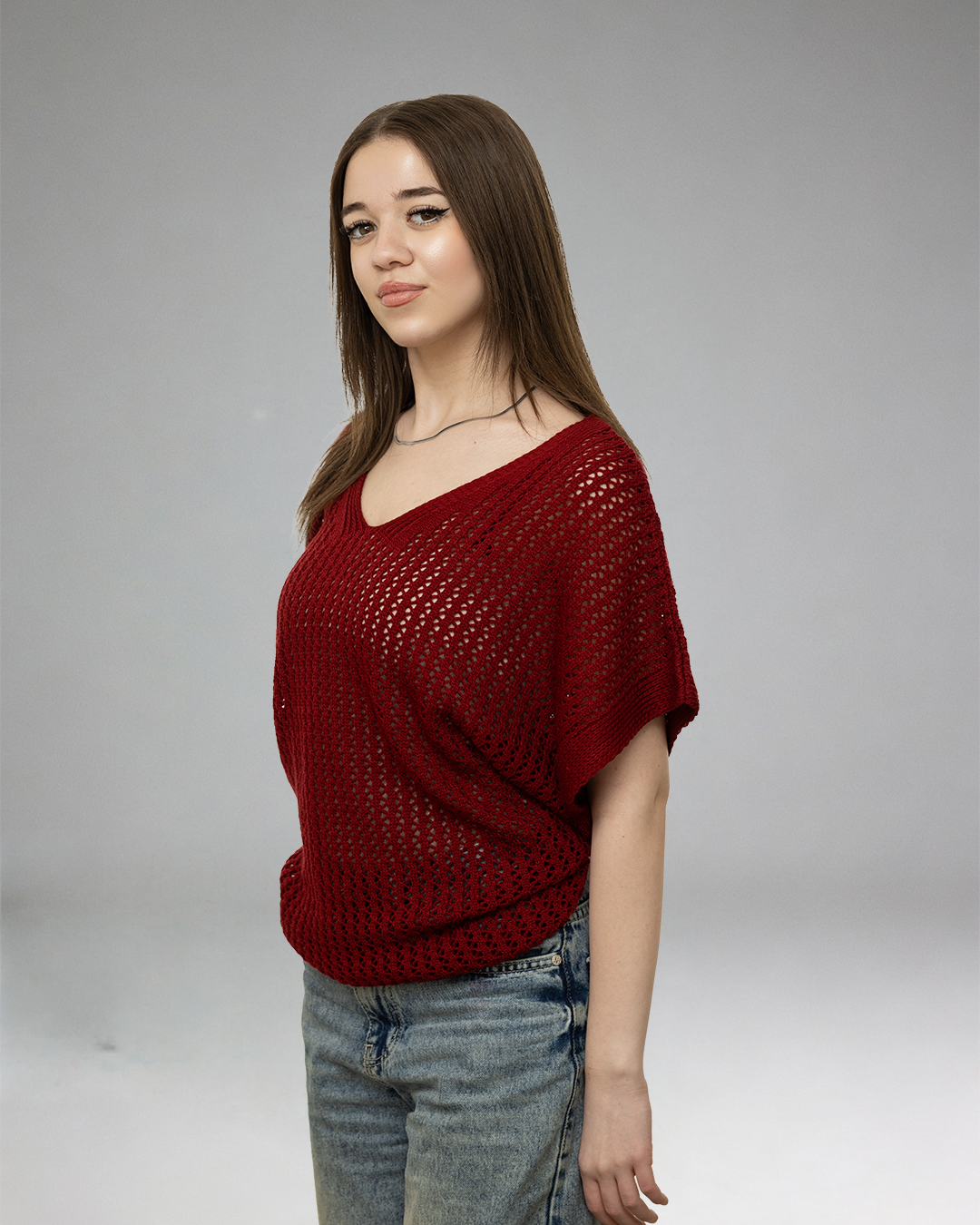 Red Top Cardigan