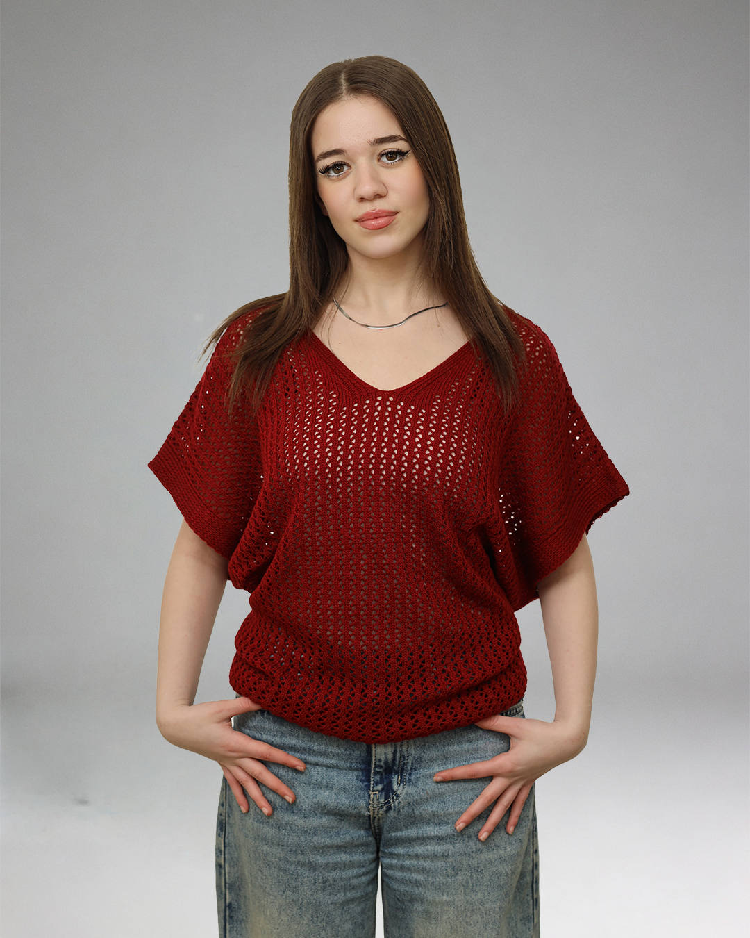 Red Top Cardigan