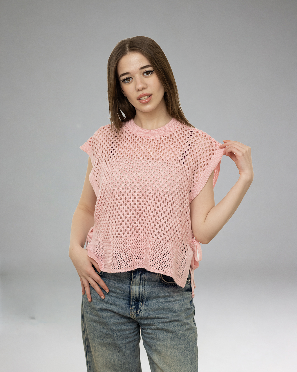 Pink Top Cardigan