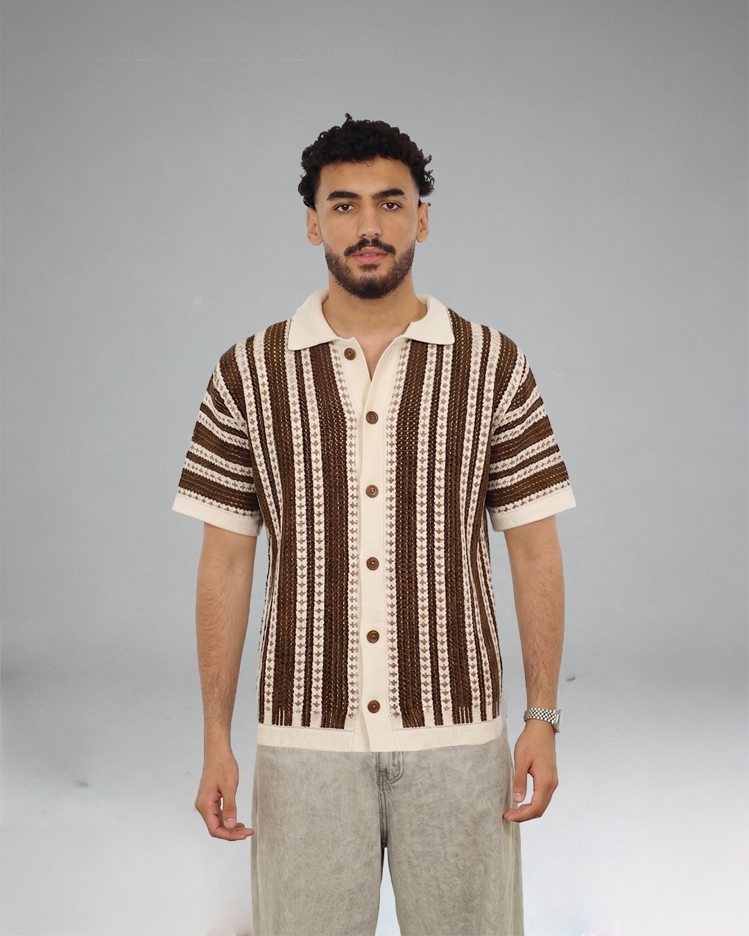 Premium Textured Knit Polo 2205