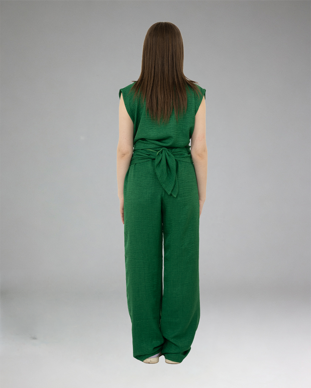 Women Olive Casual Set (Top & Pants)