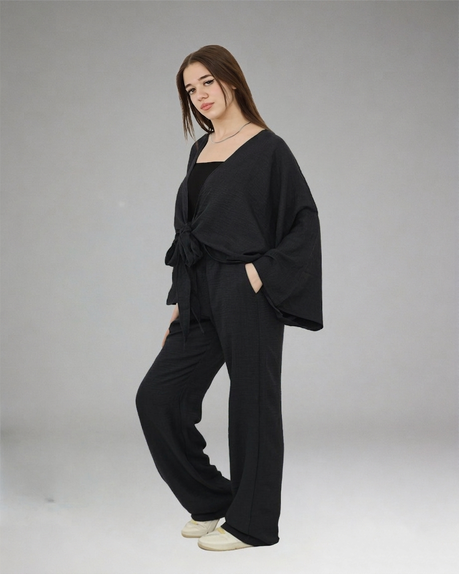 Women olive Casual Set (Top & Pants)